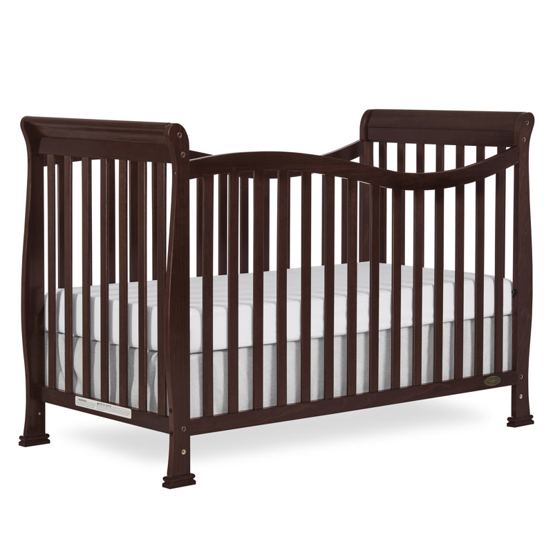 Lit de bébé convertible 7-en-1 Violet, Espresso