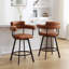 Tabouret de comptoir pivotant 26 po Rozie-1600544121