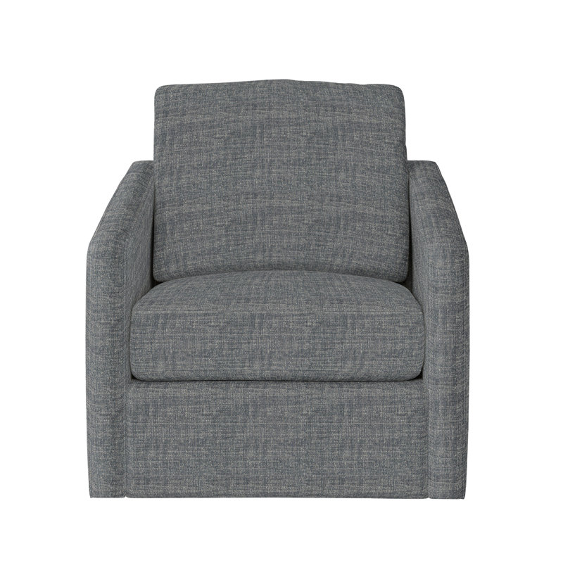 Landry Bernhardt Swivel Chair, Dark Grey Chenille 5533-011