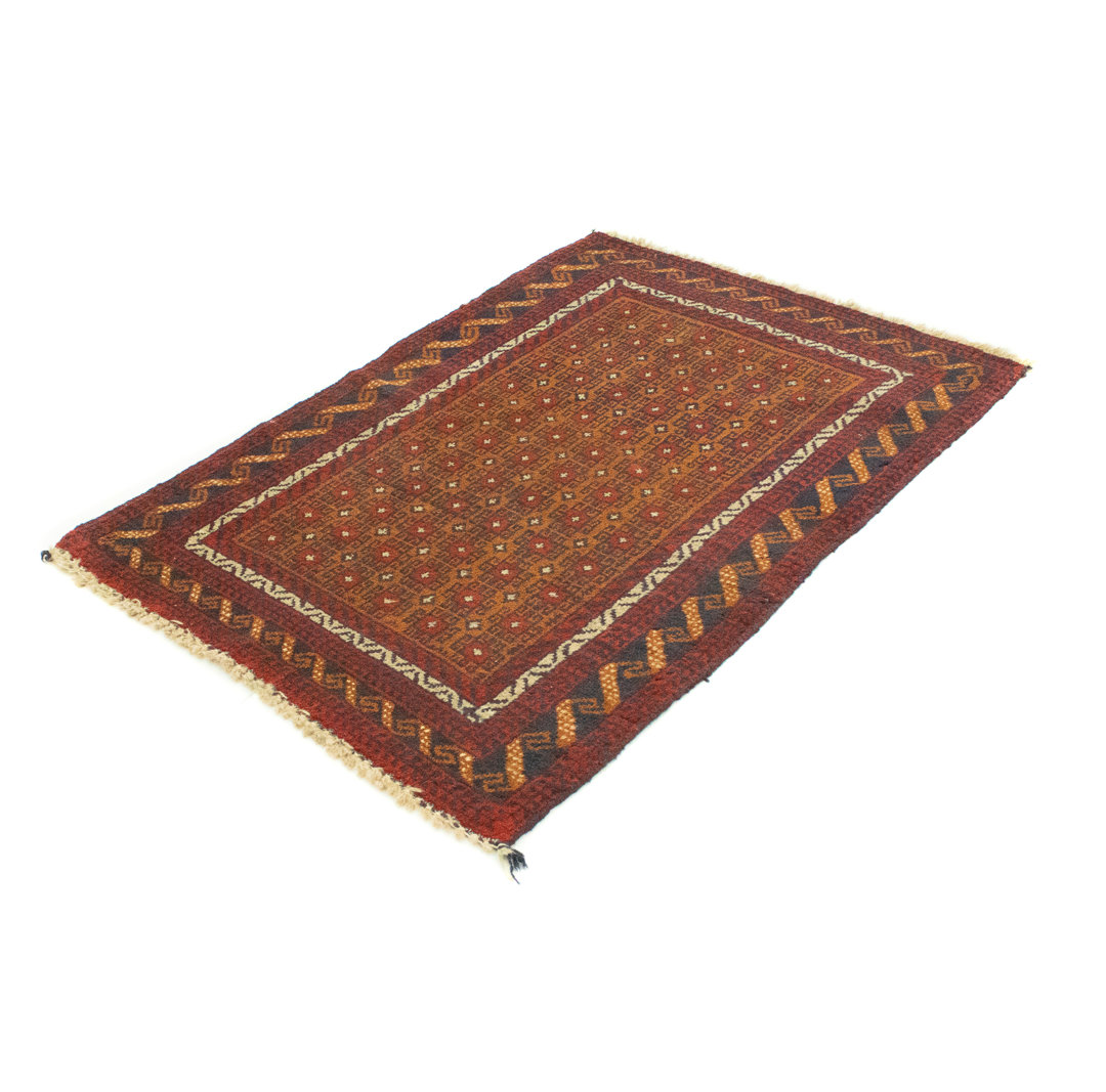 Hand Knotted Wool Brown Indoor/Outdoor Rug