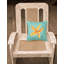  Coussin décoratif étoile de mer sur sarcelle 14 po