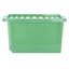 Wham Crystal 28L Plastic Storage Box Pack of 5 Tint Leprechaun green