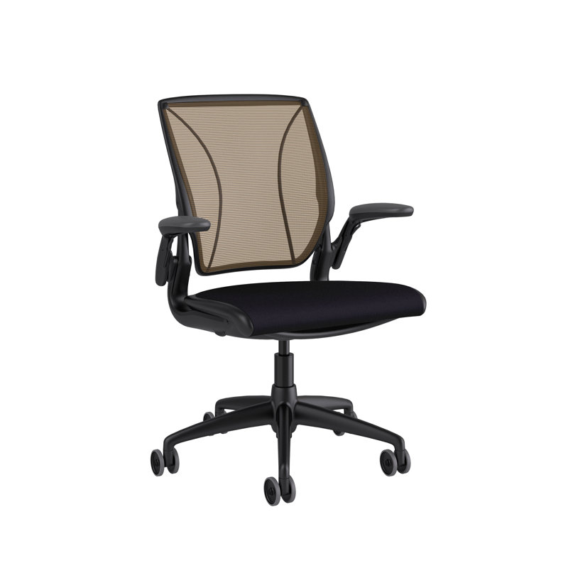 Mesh Task Chair, Black, Monofilament Stripe/Atlantic, Lotus/Black