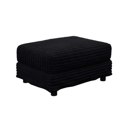 Repose-pieds moelleux en velours côtelé pour canapés 2, 3 et 4 places, mobilier de salon multifonctionnel et confortable