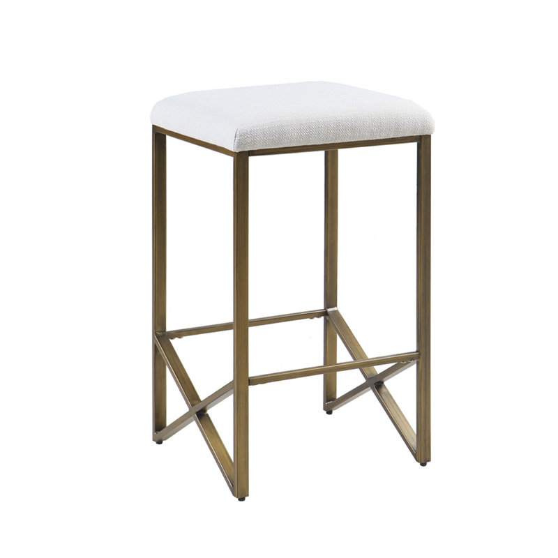 Tabouret de comptoir rembourré sans dossier H 26 po