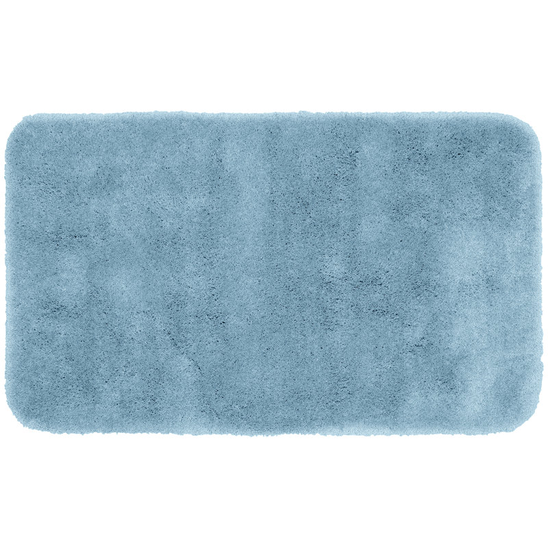 Billy-Dean Nylon Bath Rug with Non-Slip Backing, Basin Blue, 30" W x 50" L