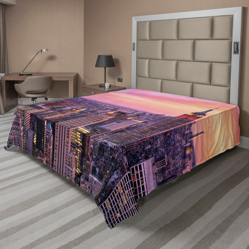 Drap-housse Ambesonne New York, Très grand californien