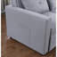Fauteuil convertible en lin gris clair 33,25 po Zoey-456275677