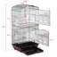 104.5cm Iron Victorian Top Table Top Bird Cage with Perch-495613381