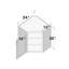 Armoires murales en coin réversibles de style Shaker de DL Cabinetry (prêtes à assembler) l 24 po x H 30 po x P 12 po - gris tourterelle-124251063-124958170