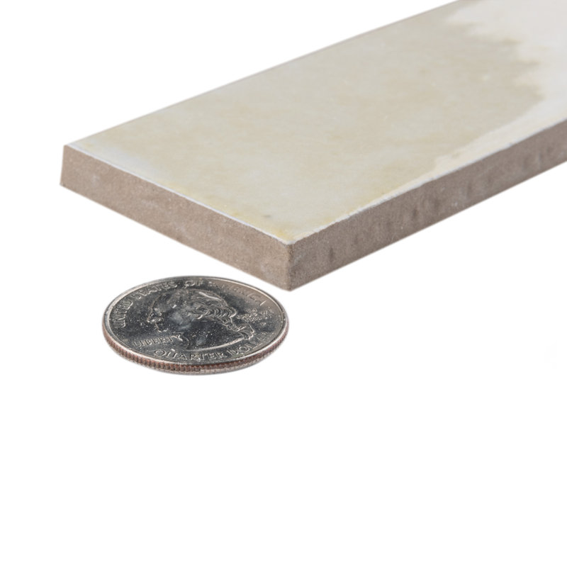 Coco 2" x 6" Porcelain Subway Wall Tile, Canvas Beige