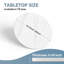 15.75" White Round Sintered Stone Tabletop DIY Table Countertop Cover-117546879