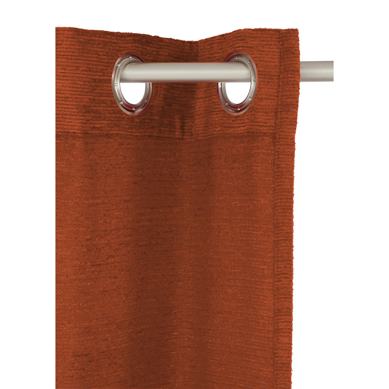Jaylene Room Darkening Single Curtain Panel, 132 W x 245 D cm, Terra