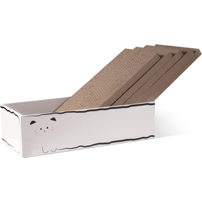Grattoir pour chat, L 17,3 po x l 7,9 po x H 4,7 po, conception réversible pour une double durée de vie