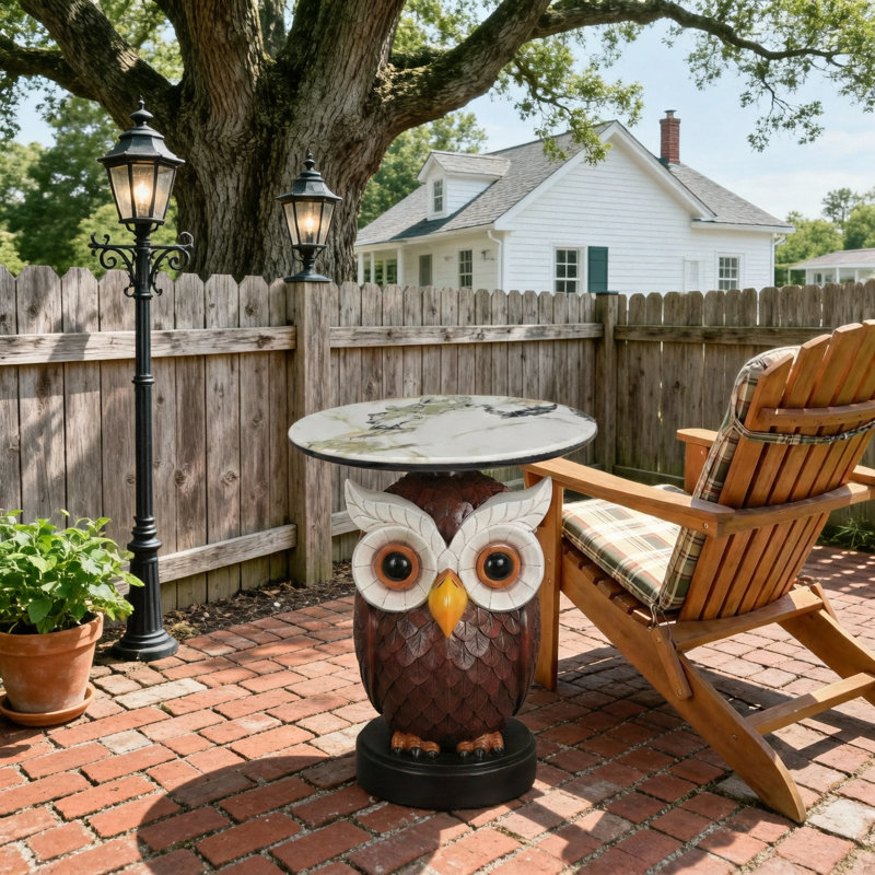 Table d'appoint hibou