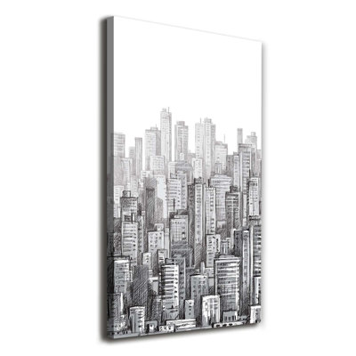 Skyscrapers - Wrapped Canvas Print