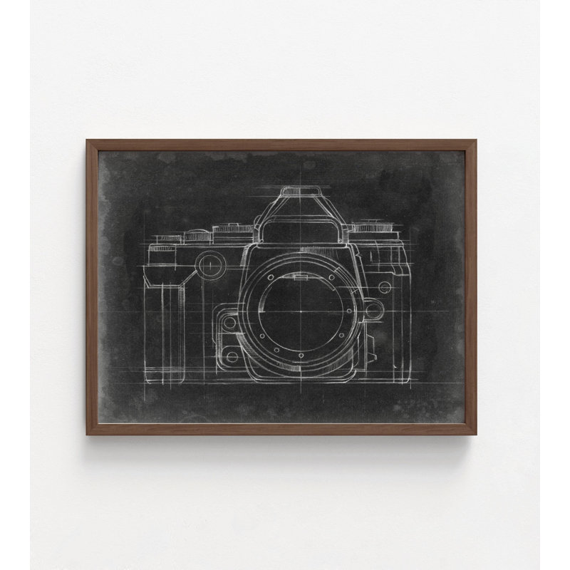 Tableau noir, photo, réception, studio noir, blanc, Brun, H 18 po x l 24 po, Impression encadrée sans passe-partout