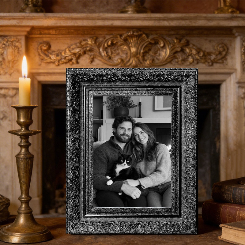 Cadre photo noir 3 pièces 8 po x 10 po avec façade en plexiglas noir, Noir, 3, 8 po x 10 po