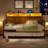 Convertable Daybed with Pop Up Trundle LED Bookcase Storage Bed Twin to King-1598279910
