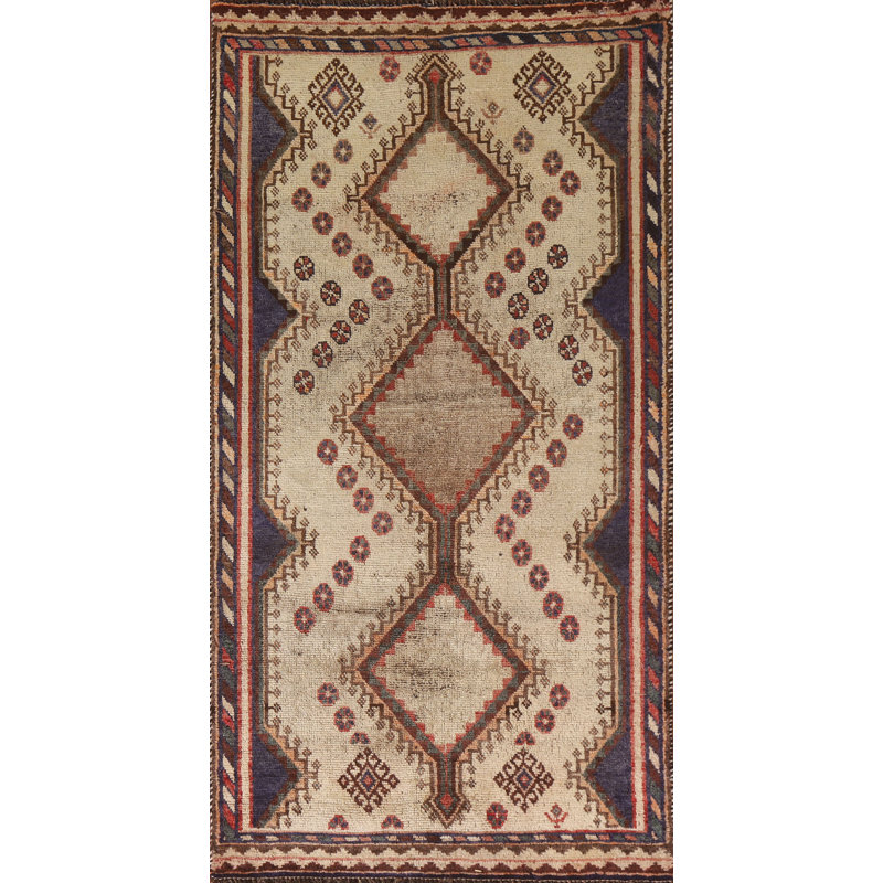 Tapis de couloir antique Gabbeh 3x7