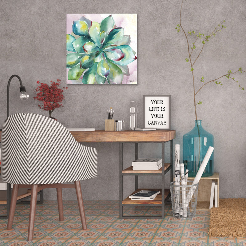 Succulent by Tre Sorelle Studios - Wrapped Canvas Print, 121.92cm H x 121.92cm W