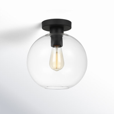 Childerley Single Light Glass Semi Flush Mount