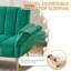 2 Seater Velvet Sofa-1161346848
