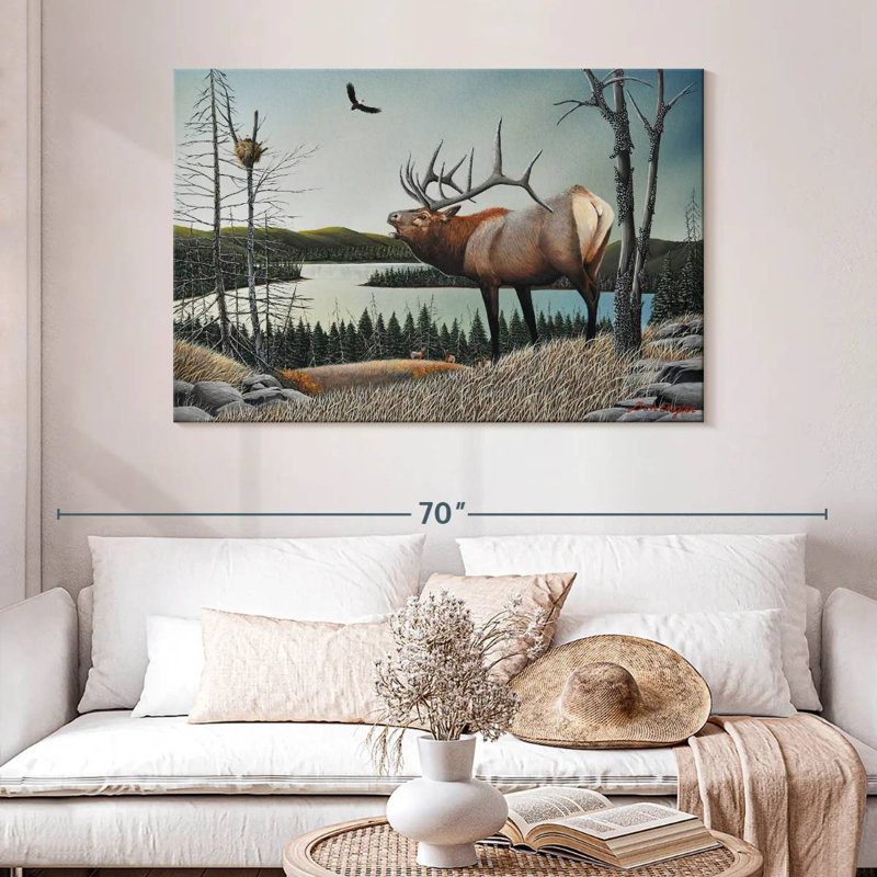 Brampt Bugling Elk, 32" H x 48" W