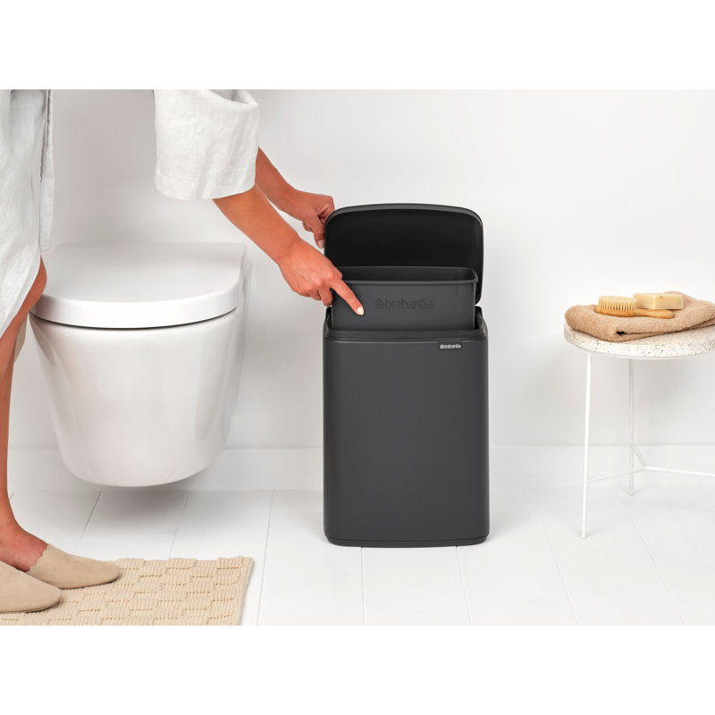 Brabantia 12 Litre Bo Waste Bin, Mineral Infinite Grey