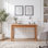 Bureau moderne en bois massif de 47 po avec 2 tiroirs