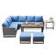 Ensemble de conversation d'extérieur avec coussin pour 6 personnes Valenta-2126615178