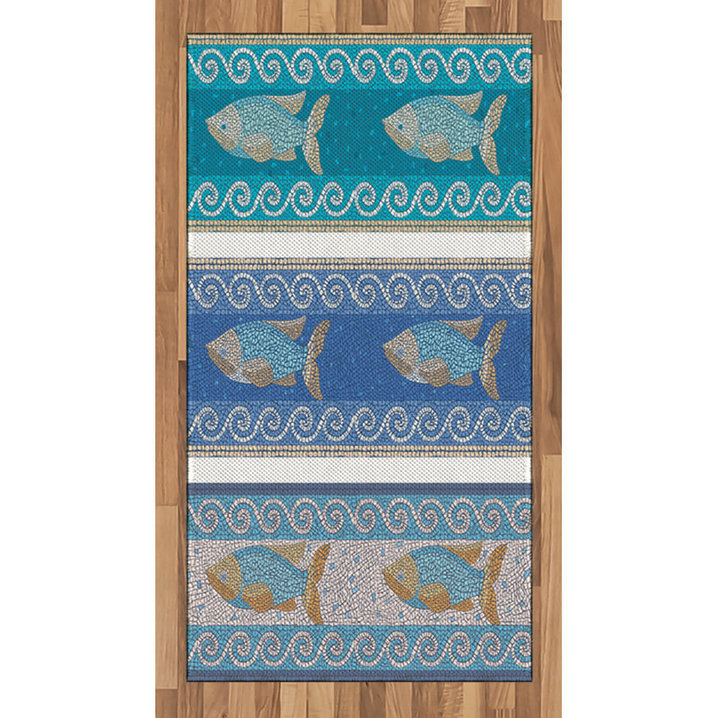 Mosaic High Density Long Fiber Poly Threads Decorative Area Rug Carpet, Rectangle 2'7" x 5'