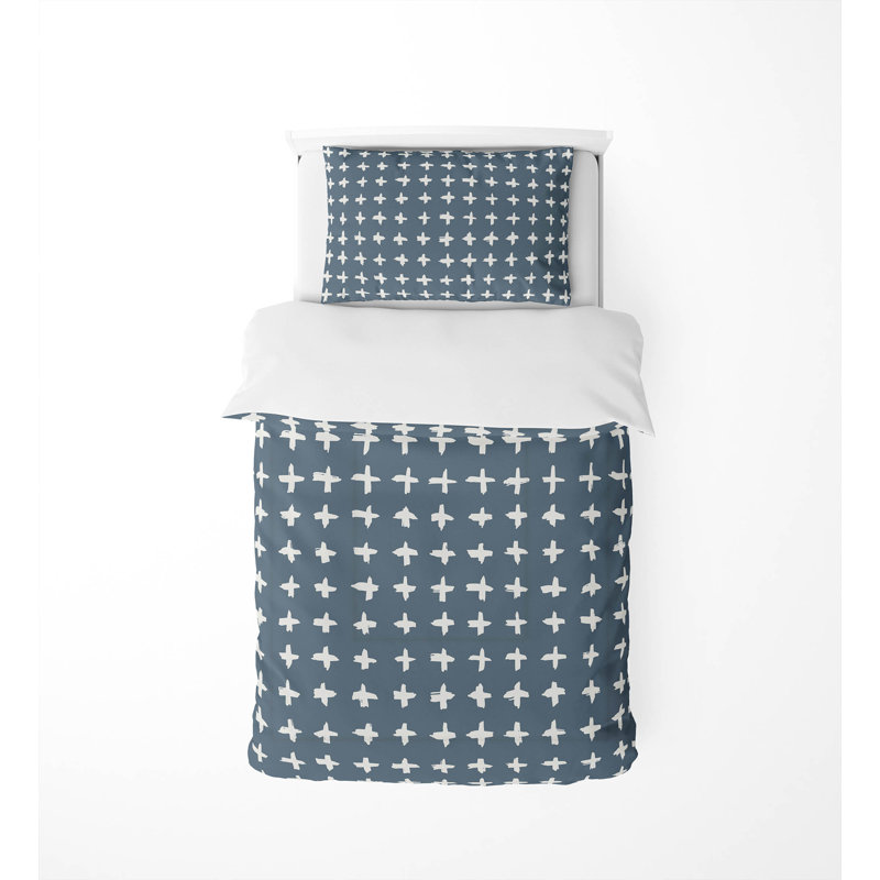 Check Comforter Set, Blue