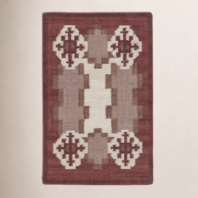 Heidi Nordic Flatweave Geometric Wool Rug