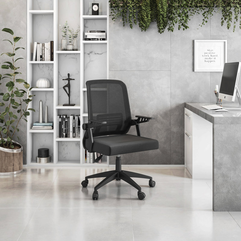 Fauteuil ergonomique en filet noir