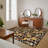 Large Modern Living Room Rug Washable Floral Print Accent Carpet With Rubber Backing, Stain-Resistant Farmhouse Floor Cover Low Pile Rugs-927819260