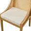 Chaises d'appoint rembourrées en bois massif de style rustique en rotin-155729639