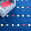 Tapis tissé à la main 70% laine, 20% latex, 10% coton Reon-914739717