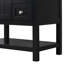 Armoire de meuble-lavabo de style transitionnel 30 po avec lavabo en céramique
