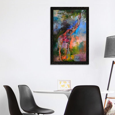 Giraffe by Richard Wallich - Painting on Canvas