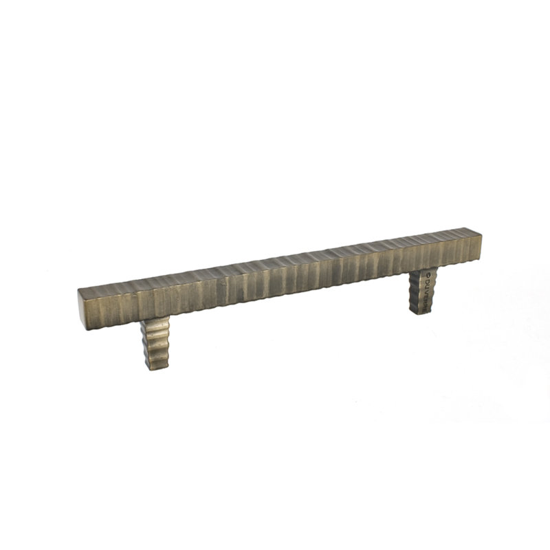 Forged 3 6 1/4" Center to Center Bar Pull, Antique Brass