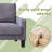 Upholstered 75 " Linen Blend Sofa-80696263