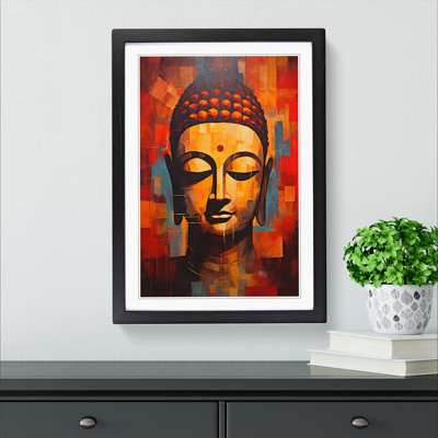 Buddha Constructivism Art - Framed Print