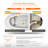 MonBlari 55'' X 27.5'' FreeStanding White Soaking Acrylic Bathtub With Overflow And Pop-Up Drain For Bathroom-120392934-124541410