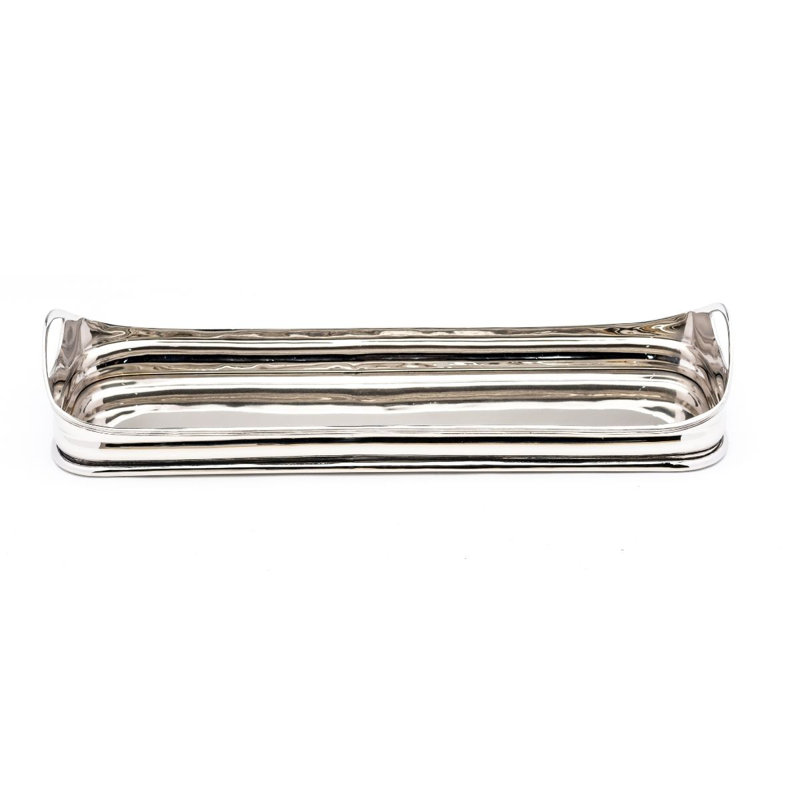 Plateau rectangulaire en nickel