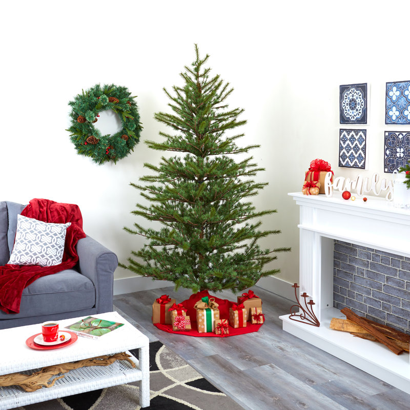 Arbre de Noël artificiel pin vert 7 pi