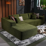No Assembly Required 2 - Piece Teddy Fabric Sofa
