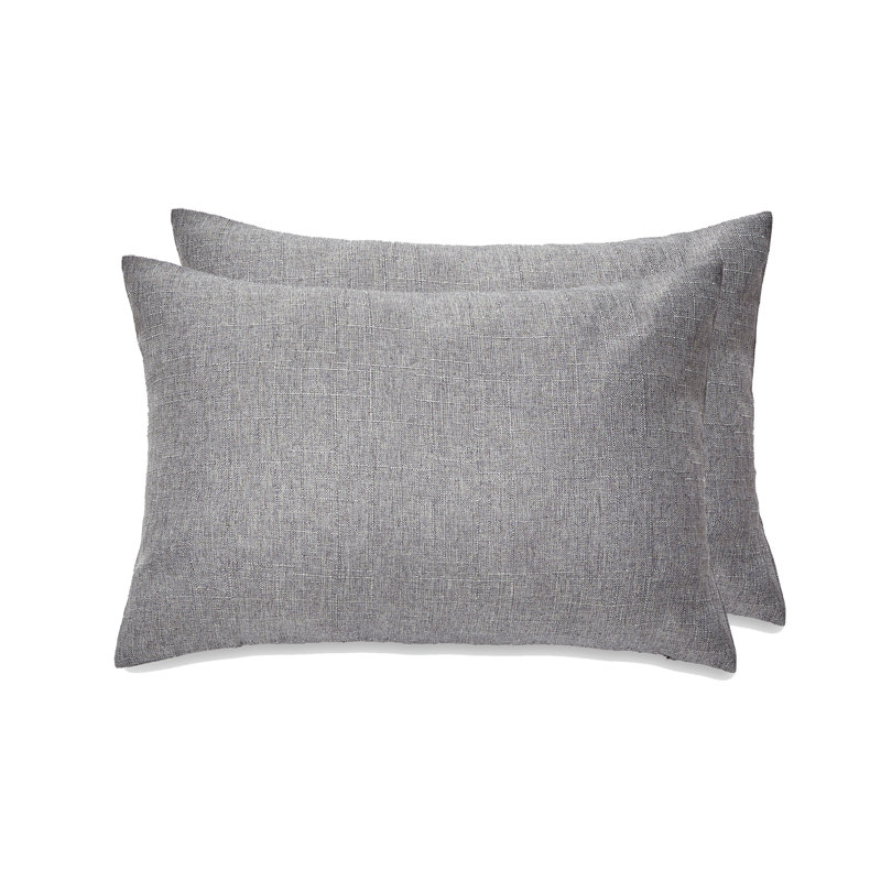 Housse de coussin réversible SEATTLE SOLID, Gris, polyester