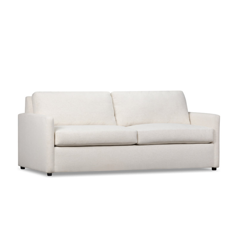 Canapé-lit rembourré de 84 po Damari, Chenille Nompton Snow Crypton®