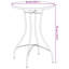 Annalea Round Metal Outdoor Bistro Table , 50cm cm W 50cm cm D-497976598-497976593